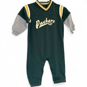 Green Bay Packers Official NFL Baby Sweatsuit One-Piece Outfit 6-9 Months Romper